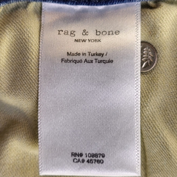 Rag & Bone Dre Low Rise Slim Boyfriend Ankle Denim Jeans size 26 - Picture 6 of 7